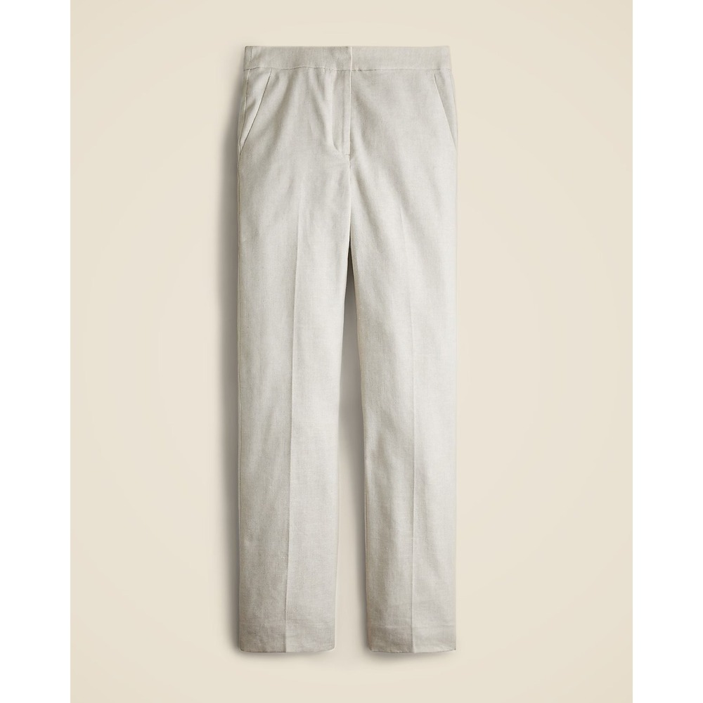 J.‎ Crew Kate Straight Leg Pants in Stretch Linen Blend - 14